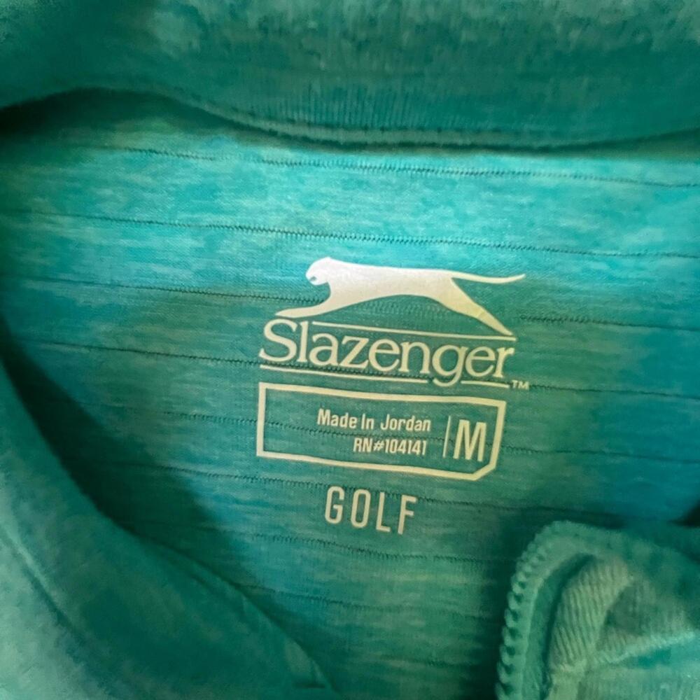 Slazenger Women’s Aqua Golf Quarter Zip Athletic Top Size M - Picture 3 of 8